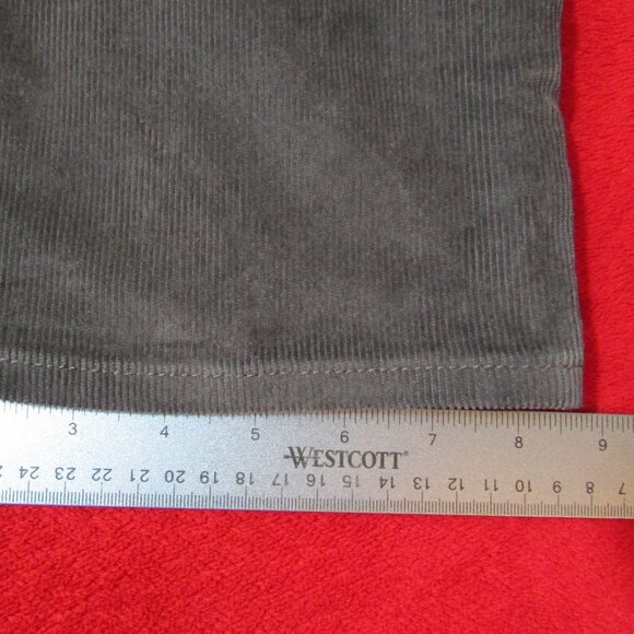 Levi's Ribcage Straight Ankle Corduroy Gray Jeans / Pants 29 x 27 - Picture 7 of 8